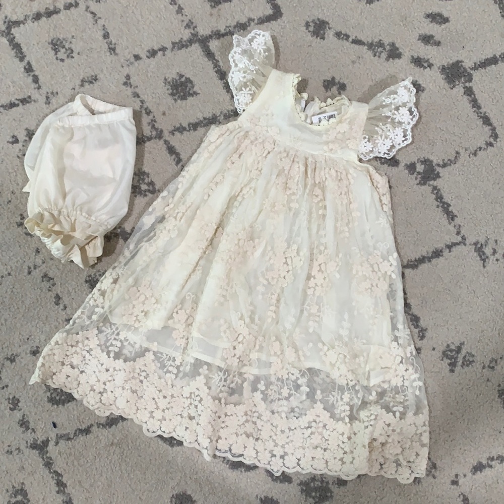 Christening dress, sz 18 months